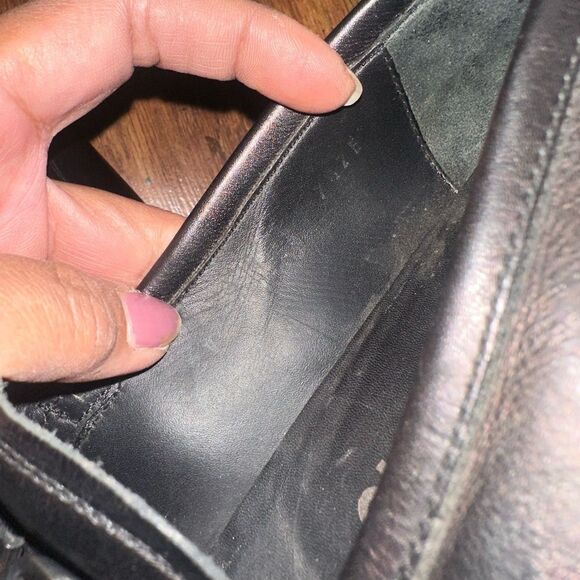 Salvatore Ferragamo Men's Black Leather Loafers size 9.5 - Picture 11 of 11